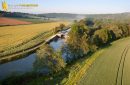 Photographie aérienne de l'ecluse de Ravereaux , commune de Merry-sur-Yonne 89