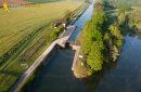 Ecluse de Ravereau vue du ciel à Merry-sur-Yonne en Bourgogne