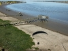 Carrelet sur l'estuaire de la Charente vue du ciel