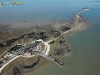 Vue aérienne de la pointe de la fumée à Fouras