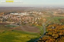 Bruyères-le-Châtel vue du ciel en Automne