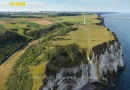 Vue aérienne du Phare du cap d'Antifer Seine maritime 76