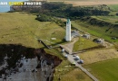 Vue aérienne du Phare du cap d'Antifer Seine maritime 76