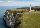 Vue aérienne du Phare du cap d'Antifer Seine maritime 76