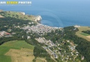 Vue aérienne d'Etretat  Seine maritime 76