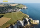 Vue aérienne d'Etretat  Seine maritime 76