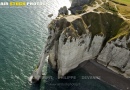 Vue aérienne falaise d'Aval d'Etretat  Seine maritime