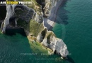 Vue aérienne falaise d'Amont  d'Etretat