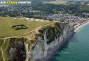 Vue aérienne falaise d'Amont  d'Etretat