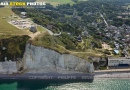 Vue aérienne falaise d'Amont  d'Etretat