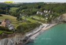 Vue aérienne plage de Vaucottes Seine maritime 76