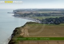 Vue aérienne de Veulettes-sur-mer Seine maritime 76