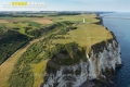 Vue aérienne du Phare du cap d'Antifer Seine maritime 76