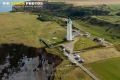 Vue aérienne du Phare du cap d'Antifer Seine maritime 76