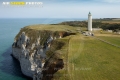 Vue aérienne du Phare du cap d'Antifer Seine maritime 76