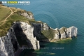 Vue aérienne falaise d'Amont  d'Etretat