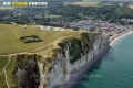 Vue aérienne falaise d'Amont  d'Etretat