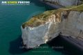 Vue aérienne falaise d'Aval d'Etretat  Seine maritime