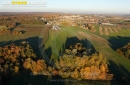 Bruyères-le-Châtel en automne vue du ciel