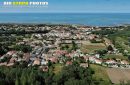 vue aérienne de La Cotinière, plage de Matha