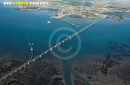 Pont de l'île d'Oléron vue du ciel