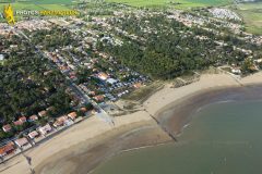 La-Tranche-sur-Mer seen from the sky in Vendee department