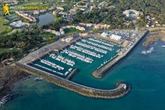 Bourgenay port, Talmont-Saint-Hilaire seen from the sky