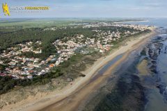 La-Tranche-sur-Mer seen from the sky in  Vendee