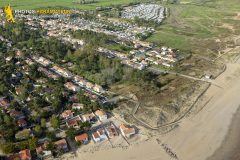 La-Tranche-sur-Mer seen from the sky in Vendee department