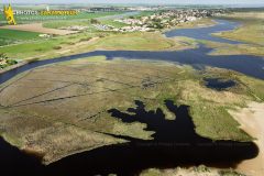 La-Faute-sur-Mer seen from the sky,  France