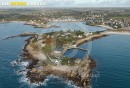 Presqu'île du Vivier, Landunvez vue du ciel