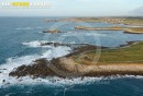 Côte de Landunvez, Bretagne Finistère vue du ciel