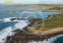 Côte de Landunvez, Bretagne Finistère vue du ciel