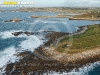 Côte de Landunvez, Bretagne Finistère vue du ciel