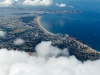 Photo aérienne au dessus des nuages de La Turballe 44