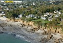 Plougonvelin plage de Ste Anne vue du ciel