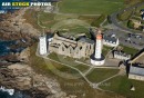 Pointe de St-Mathieu vue du ciel, le Phare, l'abbaye et le sémaphore