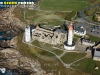 Pointe de St-Mathieu vue du ciel, le Phare, l'abbaye et le sémaphore