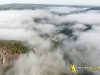 Pont de Ménat vue du ciel en paramoteur