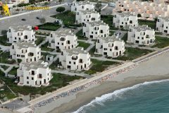 Port-Barcarès beach vacation rental seen from the sky in Languedoc-Roussillon