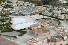 Port-Barcarès beach vacation rental seen from the sky in Languedoc-Roussillon