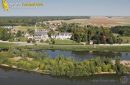 Cour sur Loire vu du ciel , France