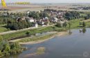 Cour sur Loire vu du ciel, région centre-val-de-Loire