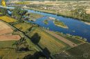 La loire à Saint-Dyé-sur-Loire vu du ciel