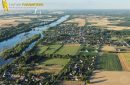 Muides-sur-Loire vu du ciel, France