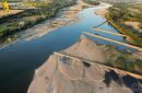 Epis de retenu de sable de La Loire vue du ciel