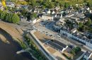 Montsoreau sur Loire vu du ciel