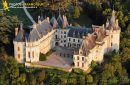 Chaumont, France - 26 Juin 2011: Vue aérienne du  Château de Chaumont