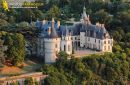 Chaumont, France - 26 Juin 2011: Château de Chaumont vu du ciel