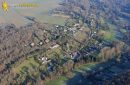 Courgent village seen from the sky in Yvelines department